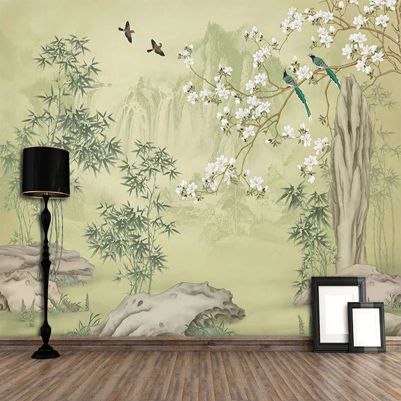 Bamboo Textured Wallpaper