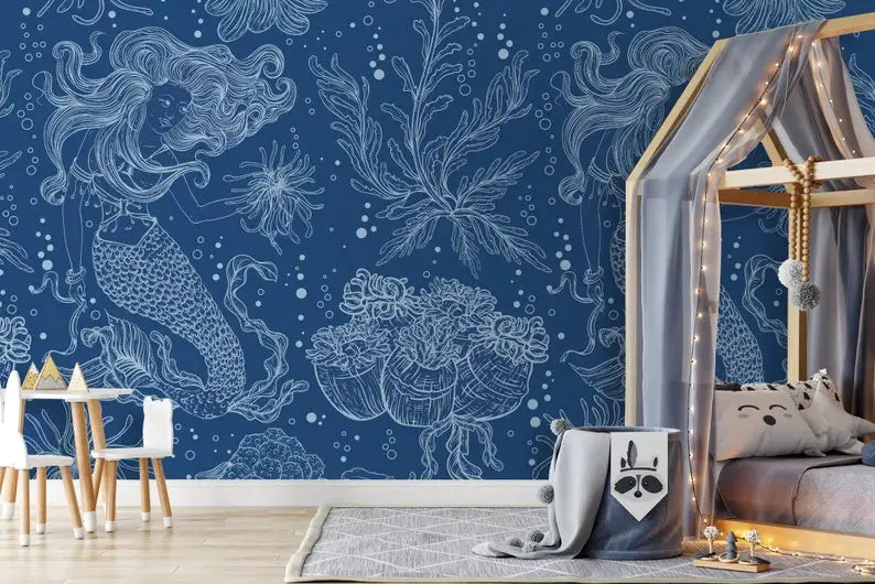 Blue Mermaid Wallpaper