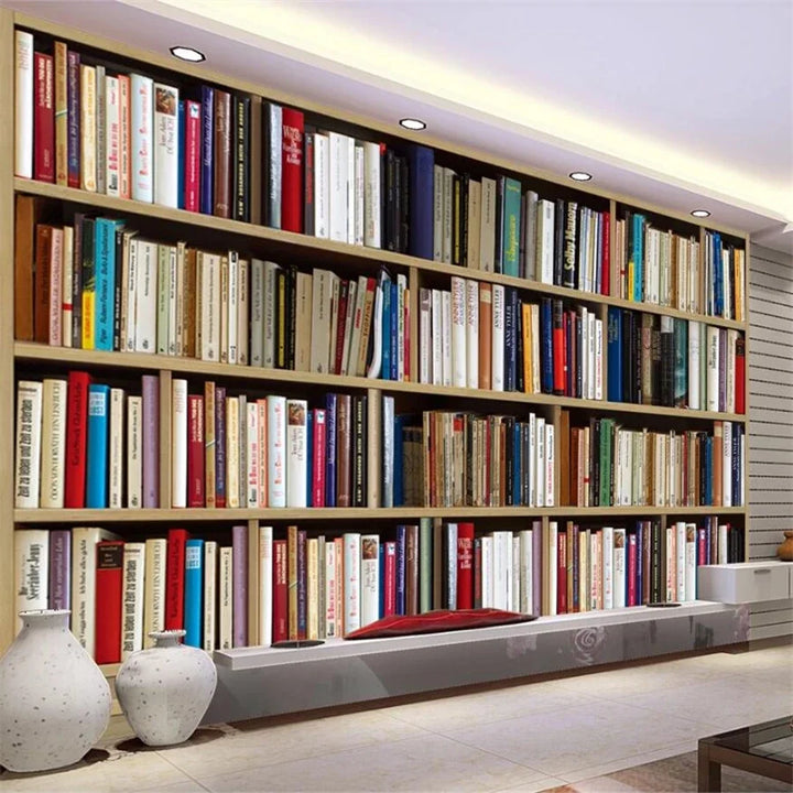 Bookshelf Library Wallpaper