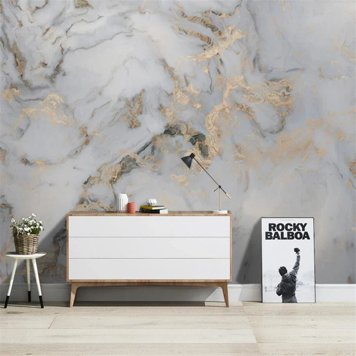 Faux Marble Wallpaper