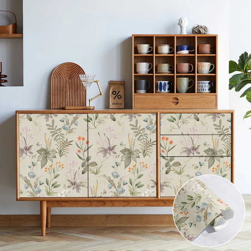 Floral Living Room Wallpaper