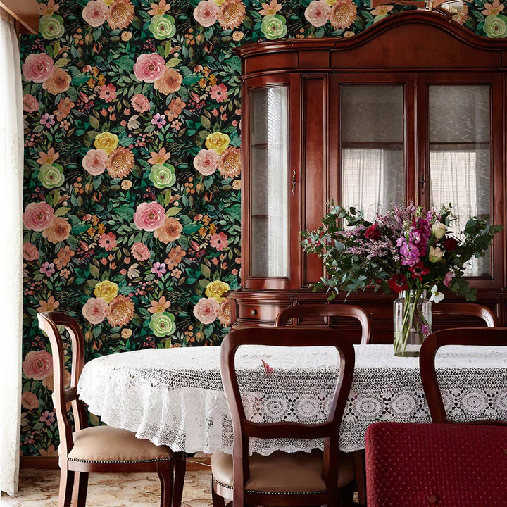 Floral Wallpaper Peony