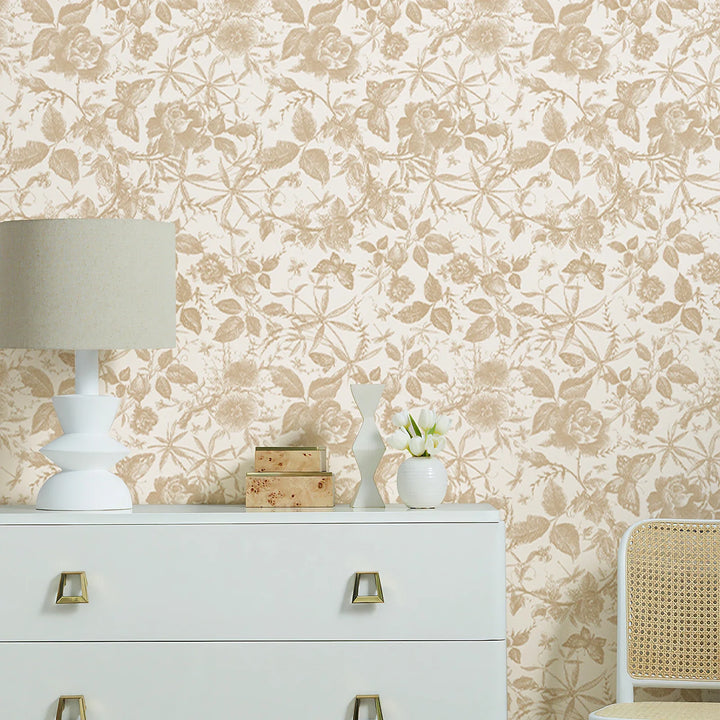 Flower Patterned Wallpaper