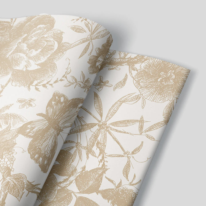 Flower Patterned Wallpaper