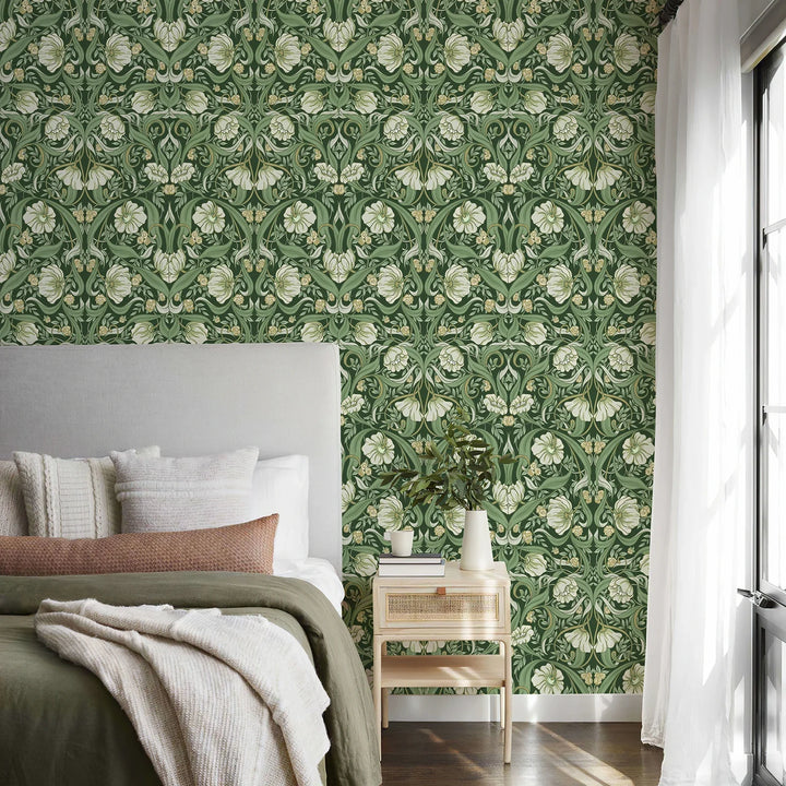 Green Boho Wallpaper
