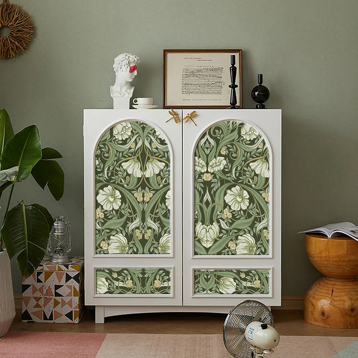 Green Chinoiserie Wallpaper