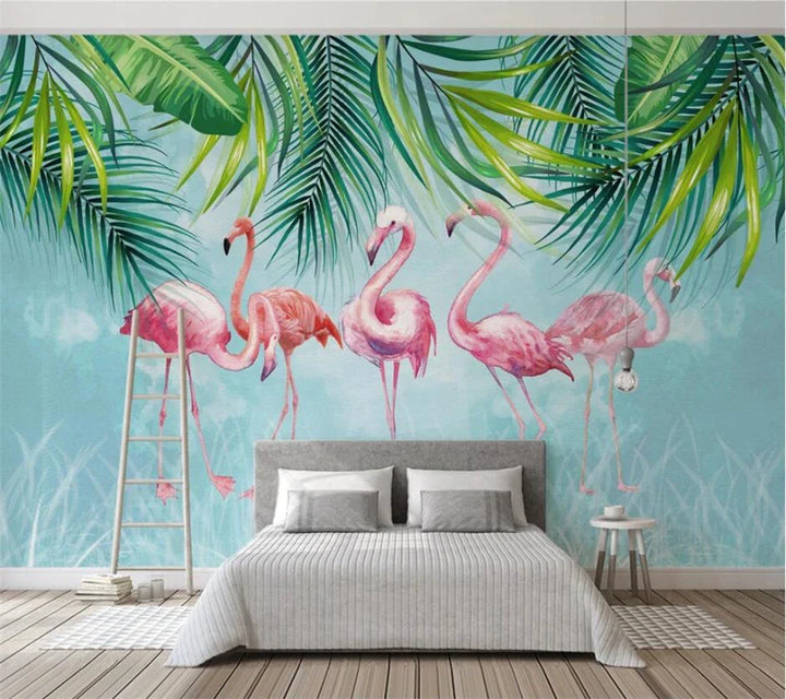 Peel And Stick Flamingo Wallpaper