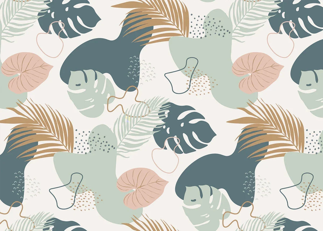 Tropical Floral Wallpaper