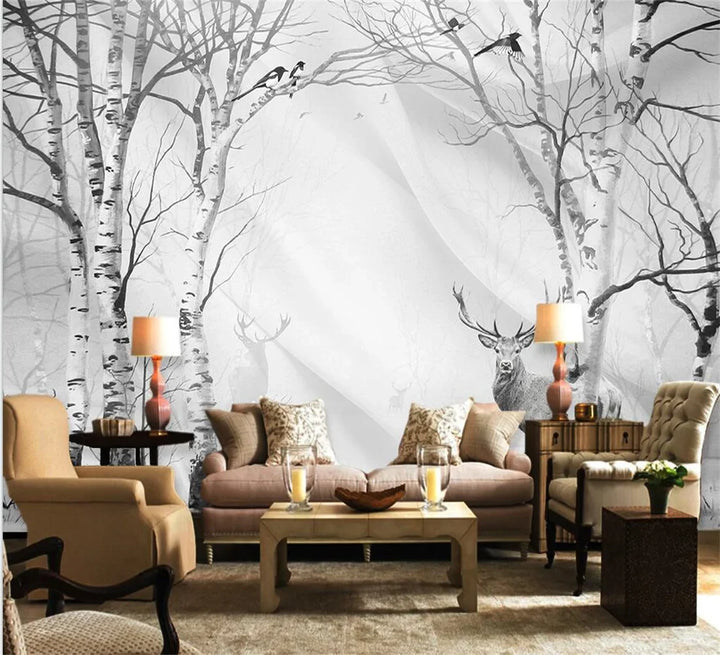 White Tree Wallpaper